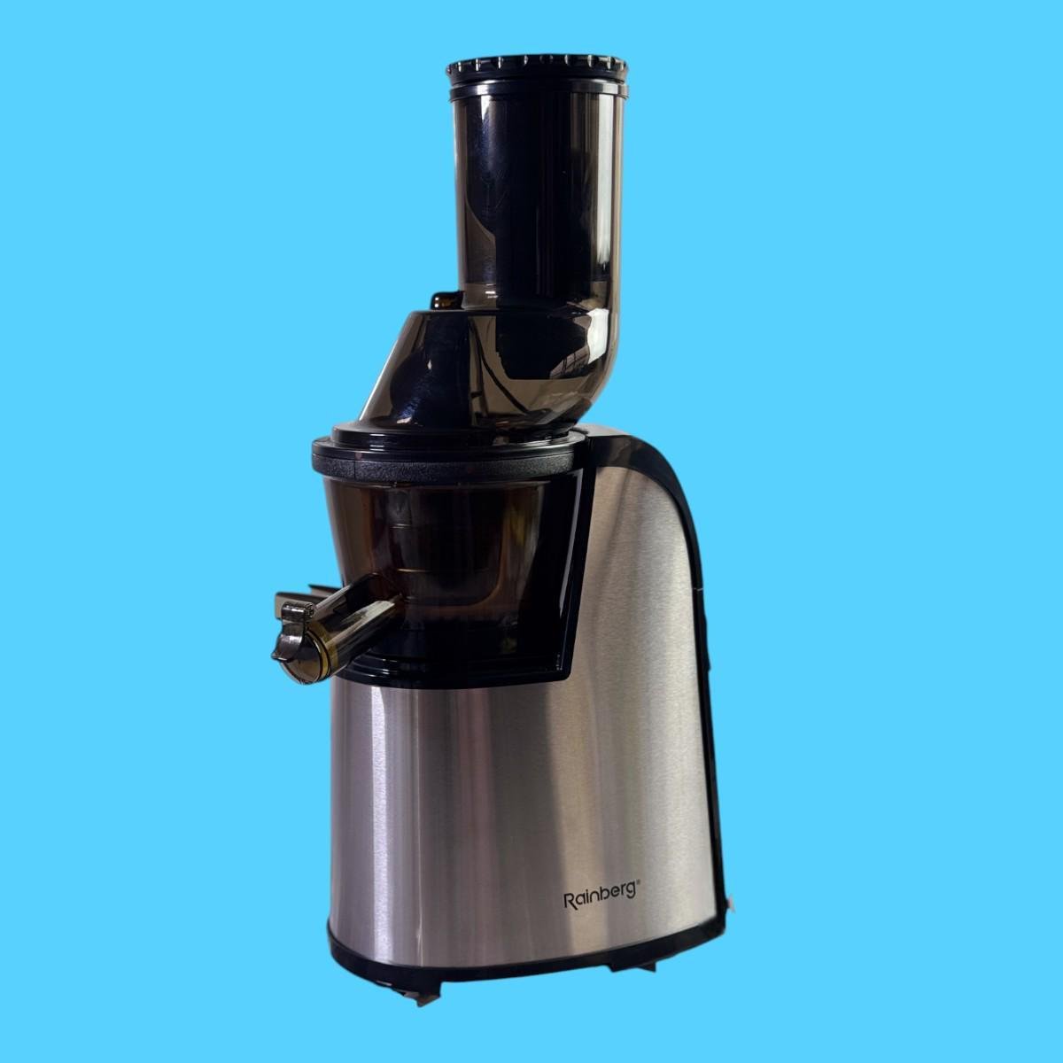 Соковижималка центрифужна Rainberg RB-2284 із широкою горловиною 65 мм та ємністю для м'якоті 1,5 л 3800 Вт 1 л (є135)