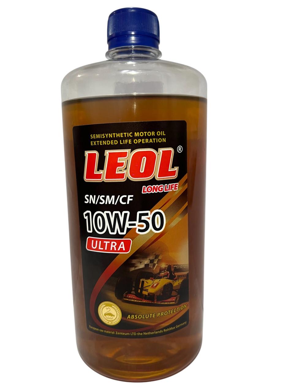 Моторна олива Леол Ультра 10W-50 SN/SM/CF 0,9 л (2626044672) - фото 1 Моторна олива Леол Ультра 10W-50 SN/SM/CF 0,9 л (2626044672) - фото 1