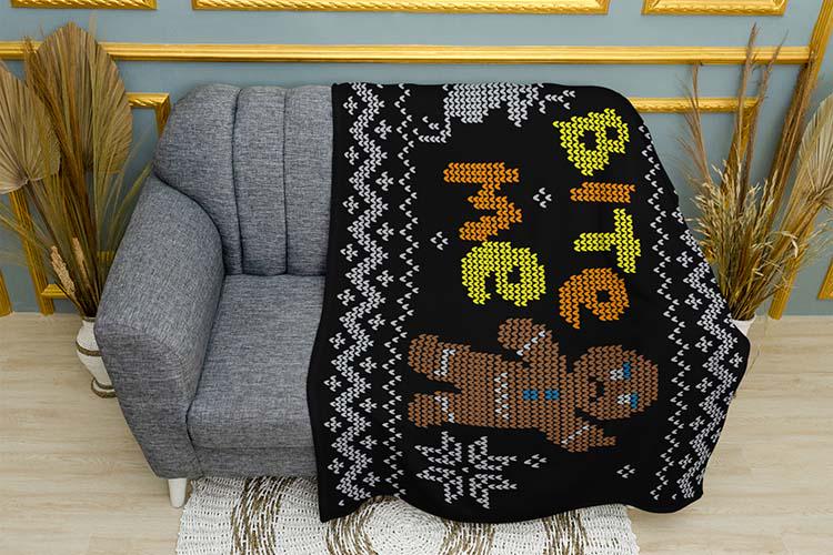 Плед плюшевый Delicious Christmas gingerbread однослойный 150х210 см (114490-1)