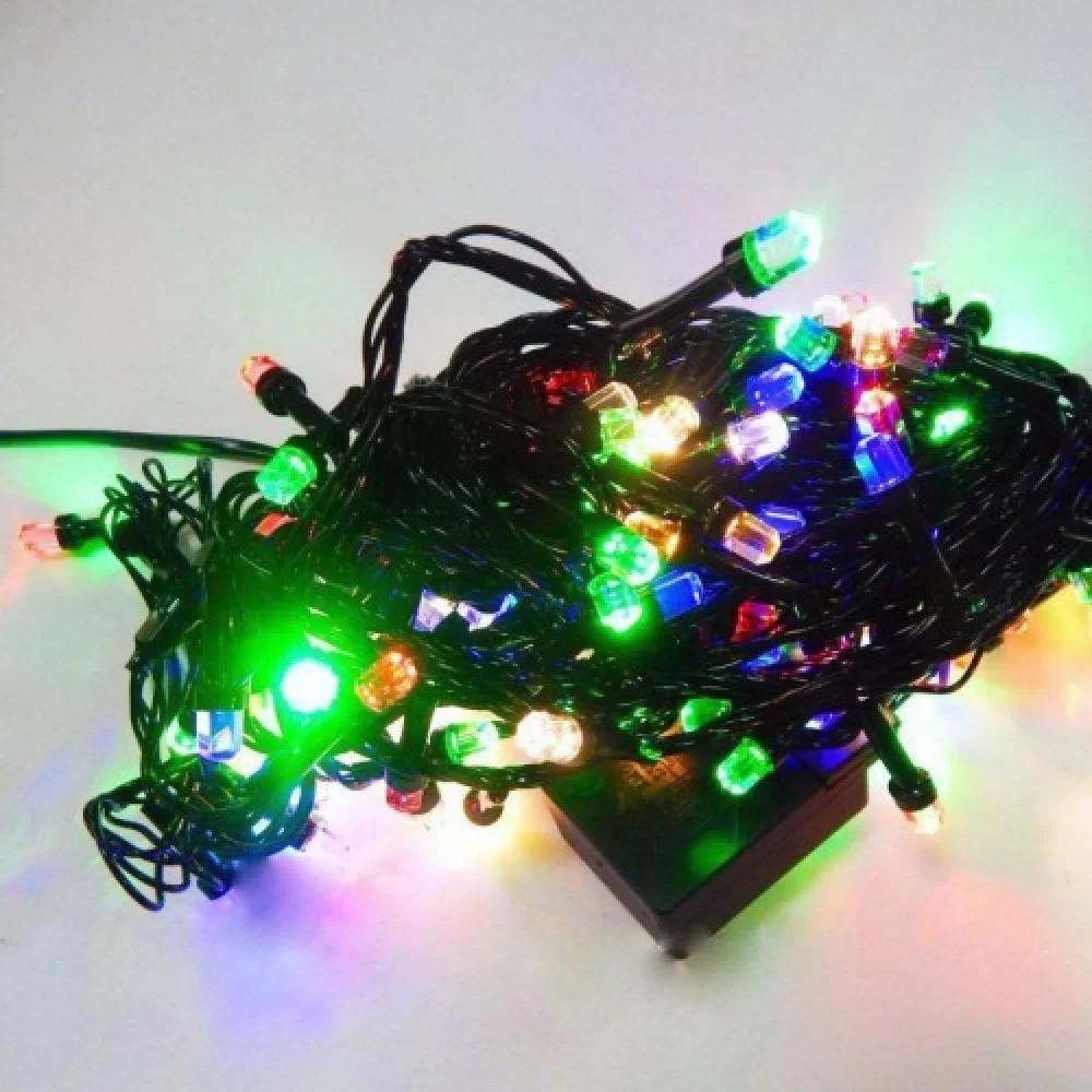 Гирлянда нить кристалл LED 200 Мультицвет черный провод 1-35,1-48,0-05, 1-22