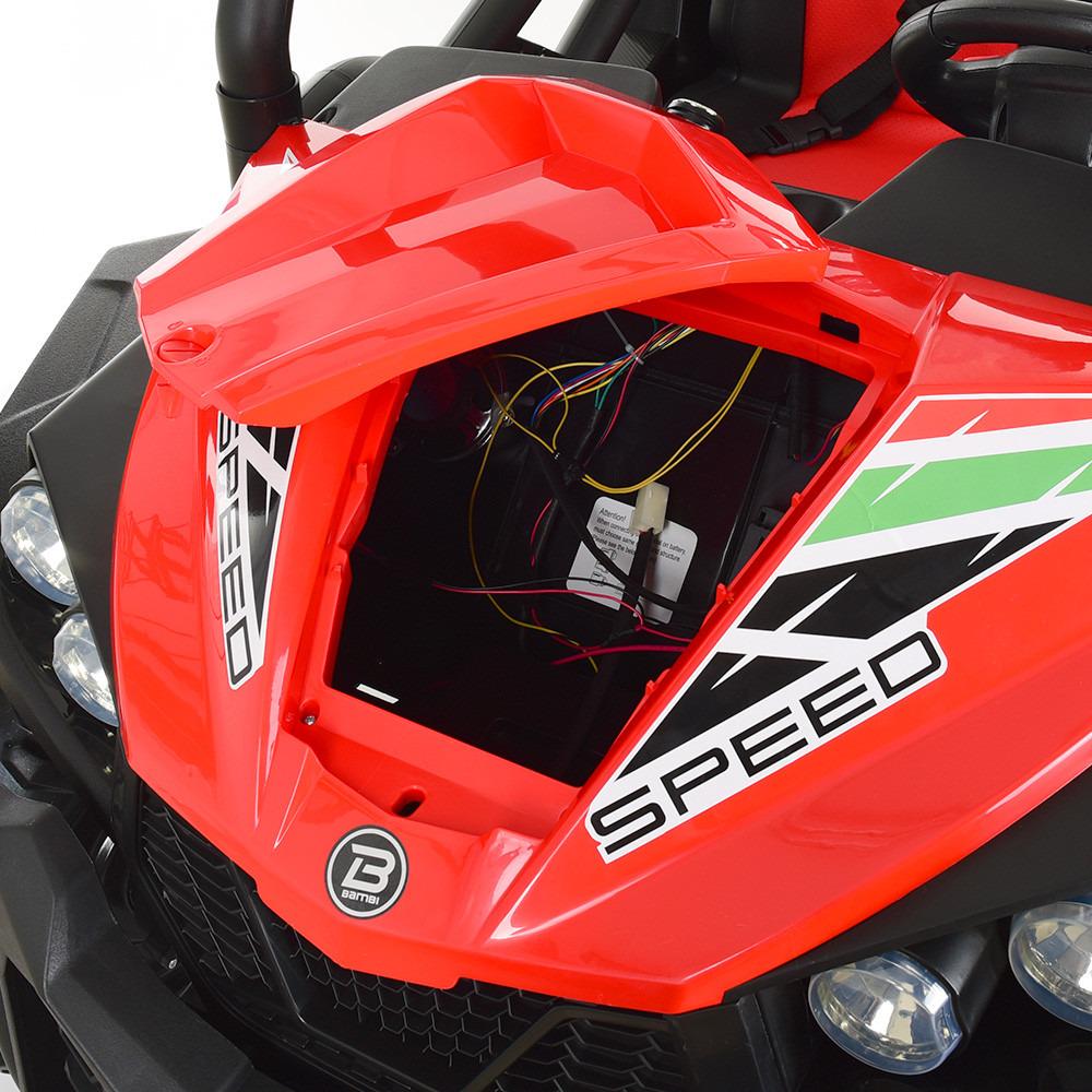 Дитячий електромобіль Bambi Racer M 3454 EBLR-3 джип з ручкою газу 1500 W Червоний (14020117) - фото 6