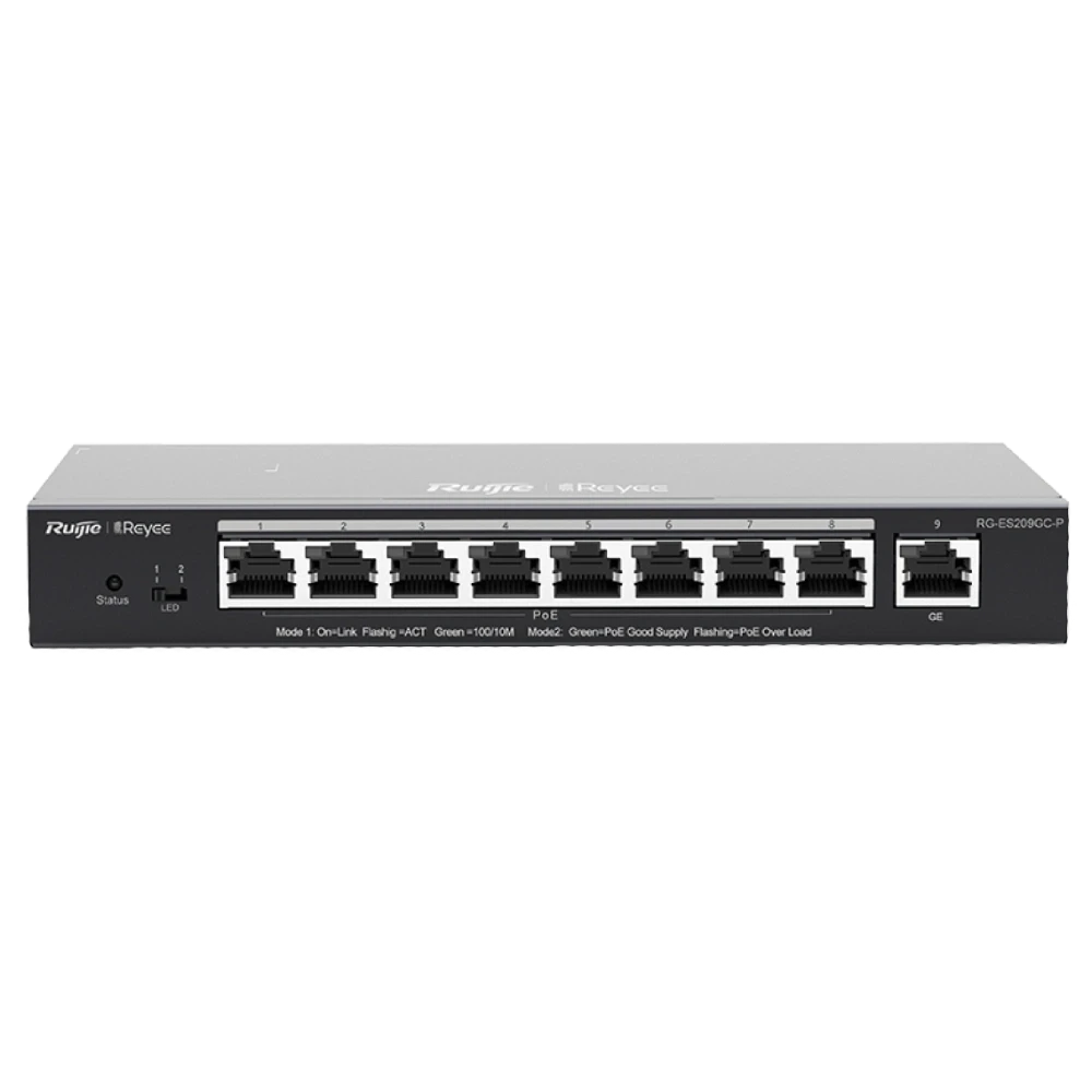 Комутатор 9 портів керований Ruijie RG-ES209GC-P POE (2863456251)