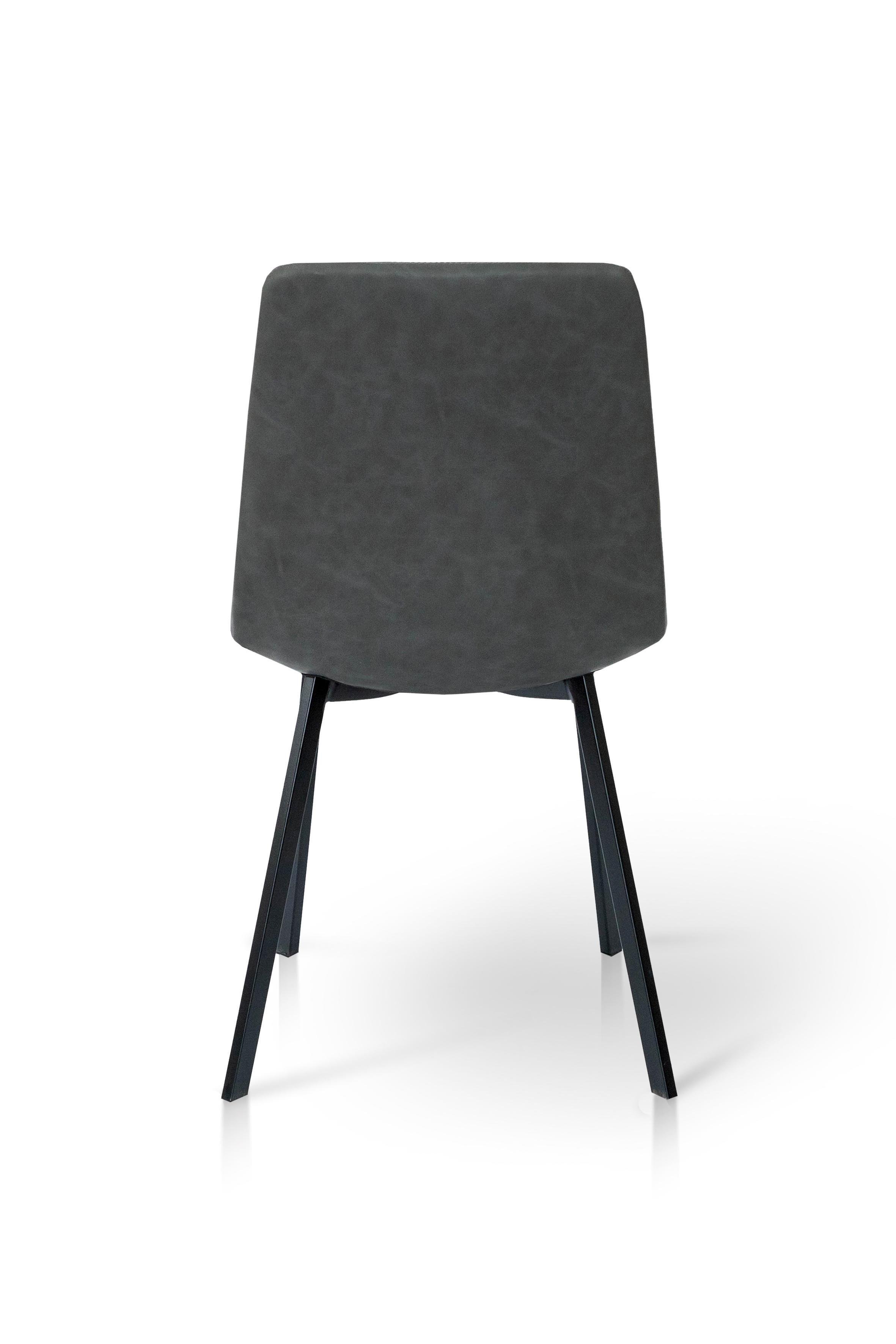 Стілець для кухні та вітальні ГРЕЙС Чілі квадрат 440х890х460 мм Чорний/Антрацит (GAА0052359) - фото 4 Стілець для кухні та вітальні ГРЕЙС Чілі квадрат 440х890х460 мм Чорний/Антрацит (GAА0052359) - фото 4