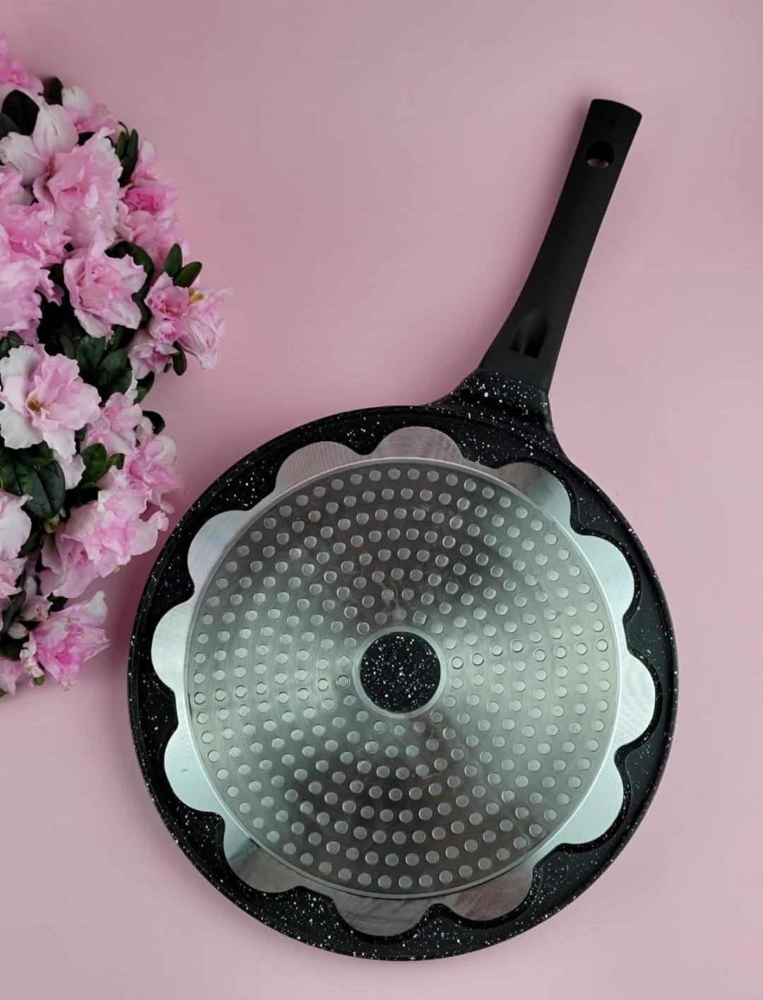 Сковорода для оладок Edenberg EB-7514 мармурове покриття 27 см (17634592) - фото 8 Сковорода для оладок Edenberg EB-7514 мармурове покриття 27 см (17634592) - фото 8