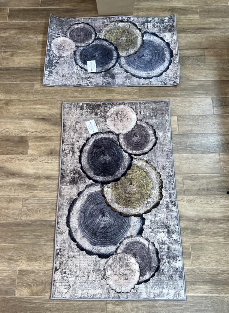 Набір килимів безворсові Gold Kilim на силіконовій основі з мікровелюру 50x80/60х100 см (1116)