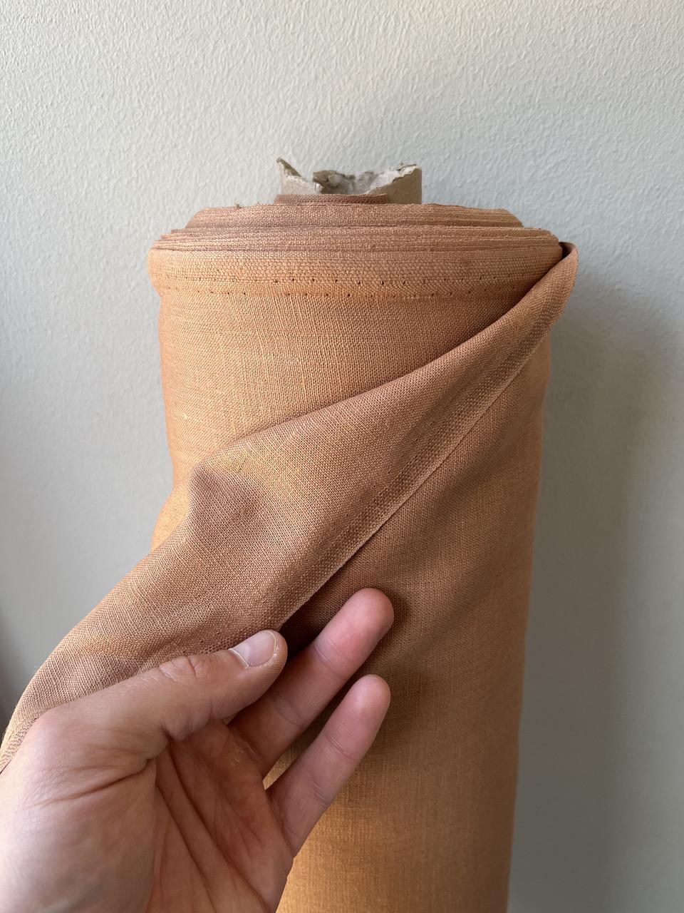 Ткань LINEN PLUS 100% лен 143 см 1224 LION Светло-коричневый - фото 6 Ткань LINEN PLUS 100% лен 143 см 1224 LION Светло-коричневый - фото 6