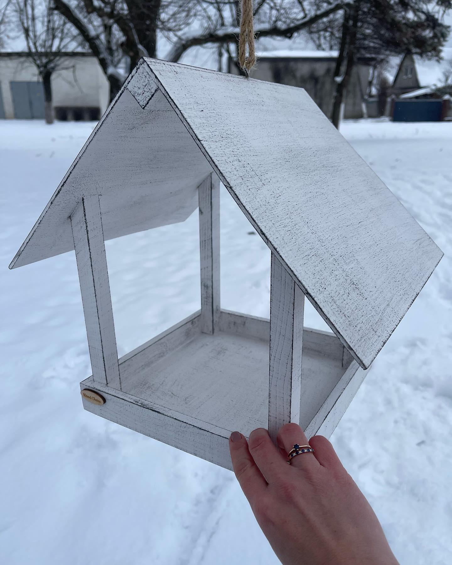 Кормушка для птиц подвесная 250 г корма 20х25х28 см (225) - фото 2 Кормушка для птиц подвесная 250 г корма 20х25х28 см (225) - фото 2