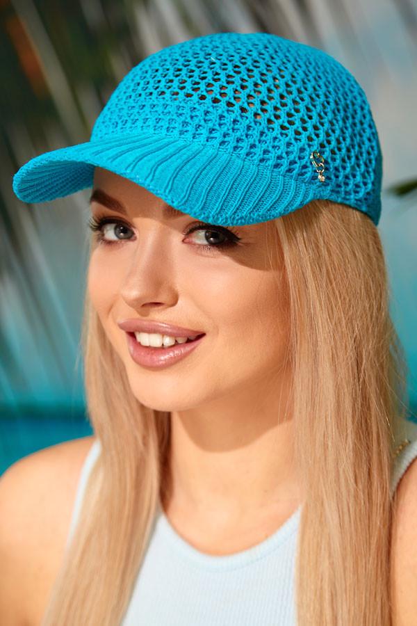 Бейсболка вязаная Braxton женская Бирюзовый (4956)