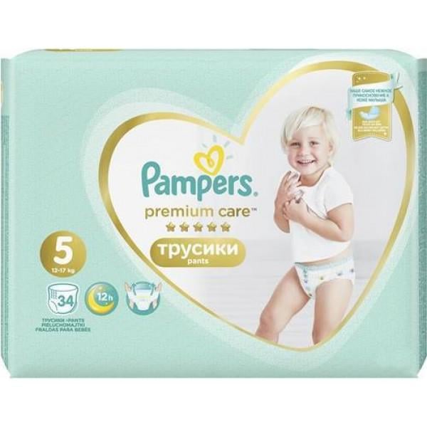 Подгузники-трусики Pampers Premium Care Pants Junior 5 12-17 кг 34 шт. (759870)