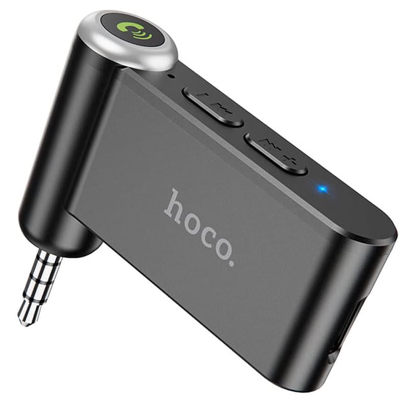 FM-трансмітер в машину HOCO Magic Music E58 Bluetooth-AUX Чорний (207711)