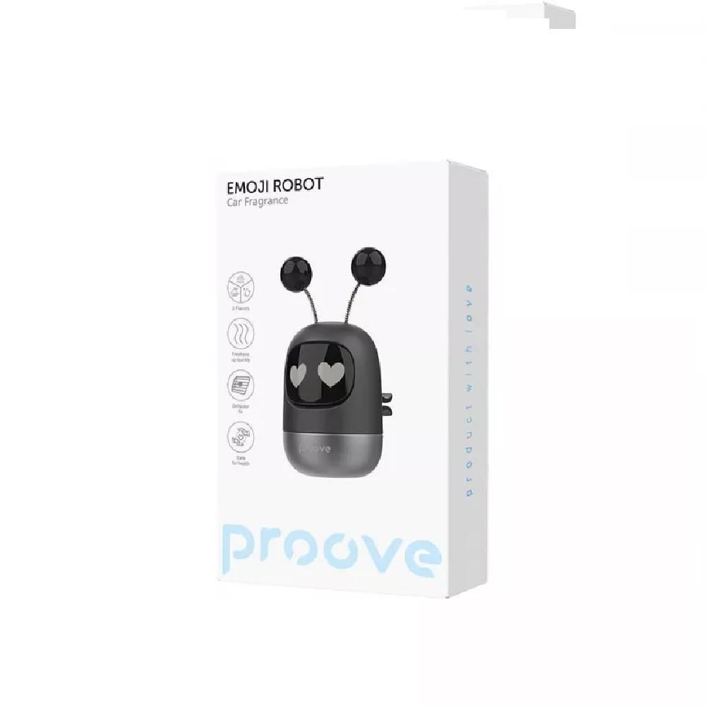 Ароматизатор для авто Proove Emoji Robot lovely на дефлектор Чорний (27316856) - фото 3