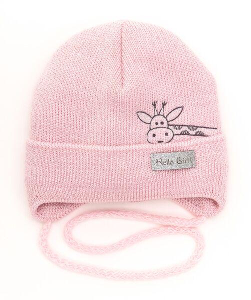 Шапка детская для девочек Джина D871 хлопок 42-46 см Светло-розовый