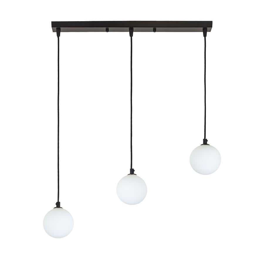 Люстра подвесная лофт Light House LS-19514-3 BK+WH 500 Черный/Белый