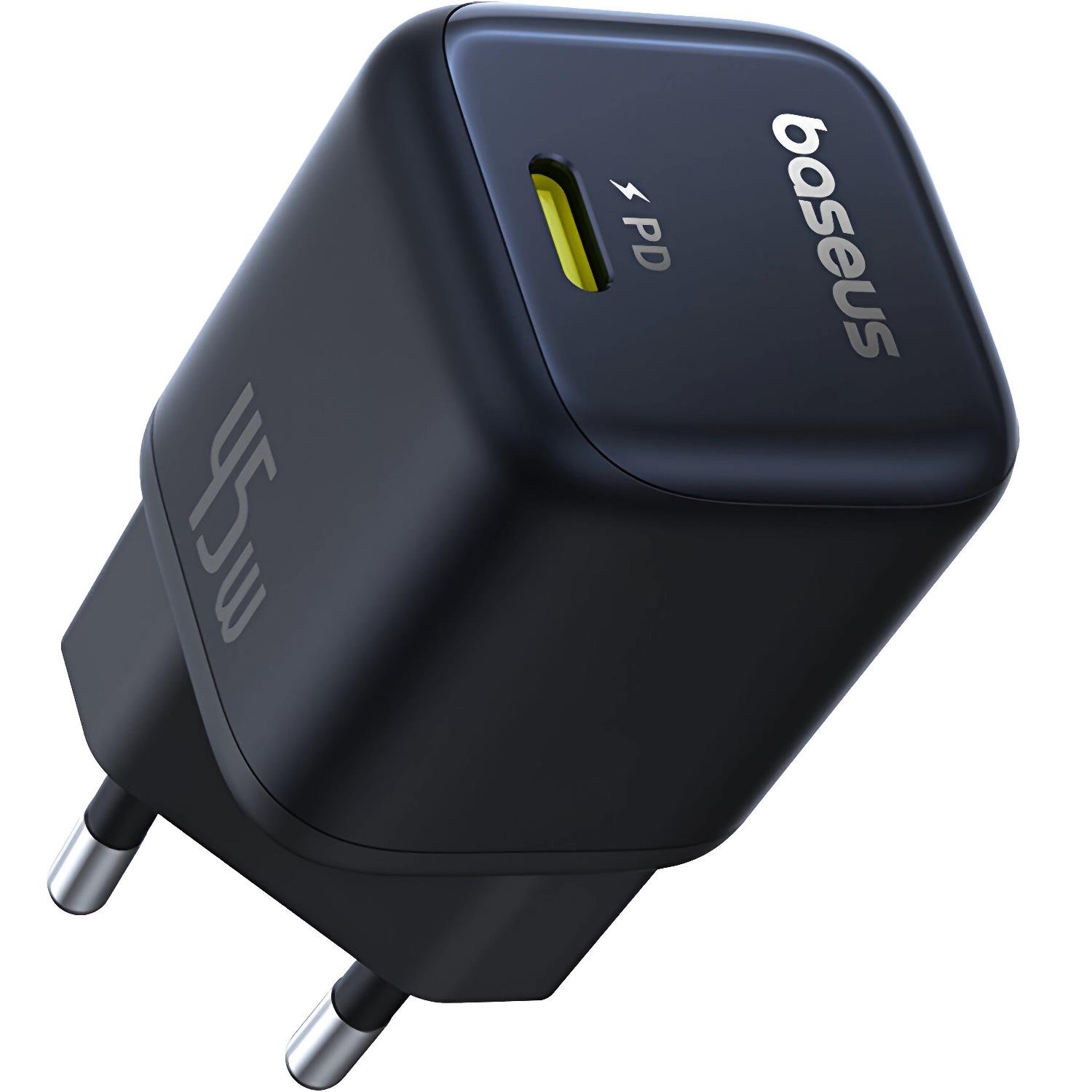 Зарядний пристрій BASEUS PicoGo GaN6 Pro Fast Charger 1C 45W EU Cosmic Black (P10176800123-00)
