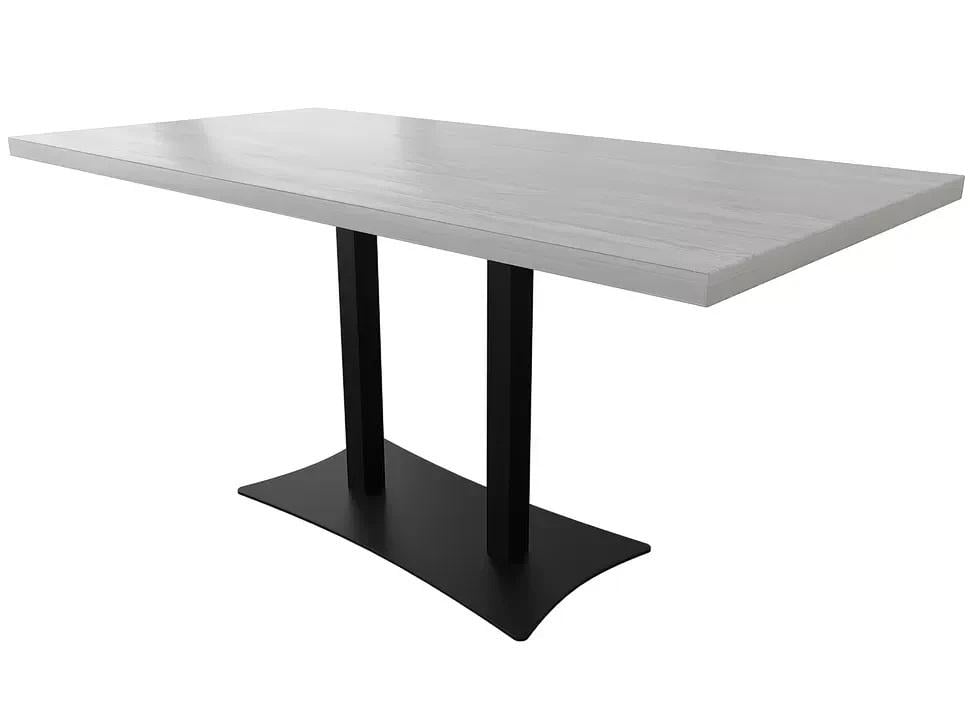 Стіл барний Металл-Дизайн Тренд-3 подвійний 1600х800 мм Чорний оксамит/Аляска (48252)