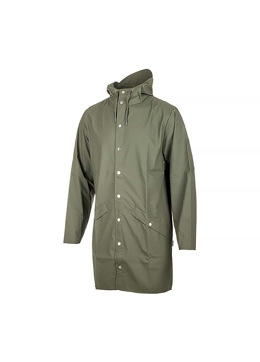 Куртка чоловіча Rains Long Jacket M-L Зелений (7d1202-Olive M-L) - фото 1