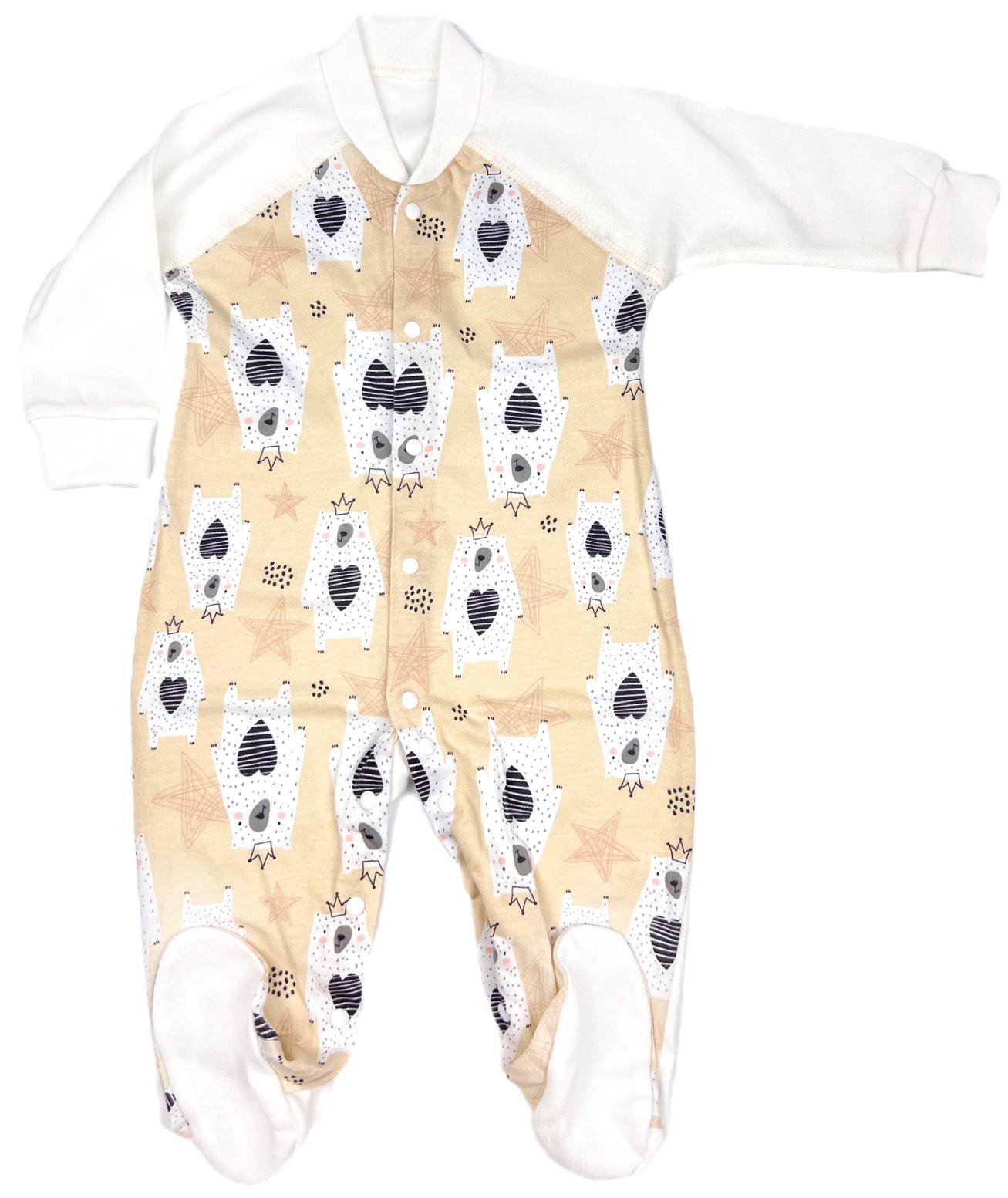 Человечек RoyalBaby Мишка с короной р. 80 Молочный (11314-1365)