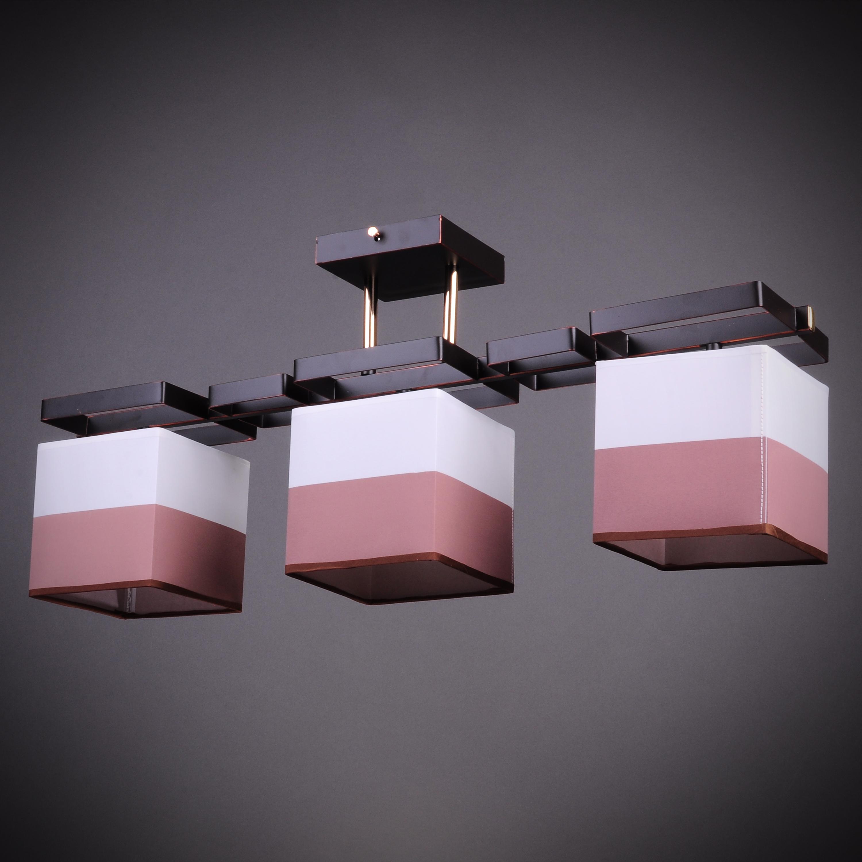 Стельова люстра Light House DL-17238/3 BN Коричневий Стельова люстра Light House DL-17238/3 BN Коричневий