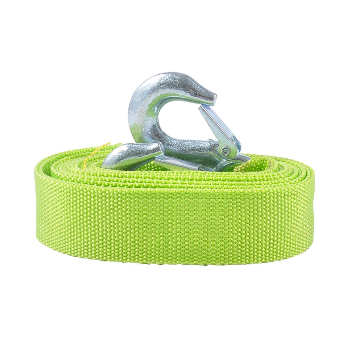 Трос буксирувальний стрічковий CarLife 2ХС-гак до 3 т 50 мм 4 м Зелений (TR708/P) - фото 2 Трос буксирувальний стрічковий CarLife 2ХС-гак до 3 т 50 мм 4 м Зелений (TR708/P) - фото 2