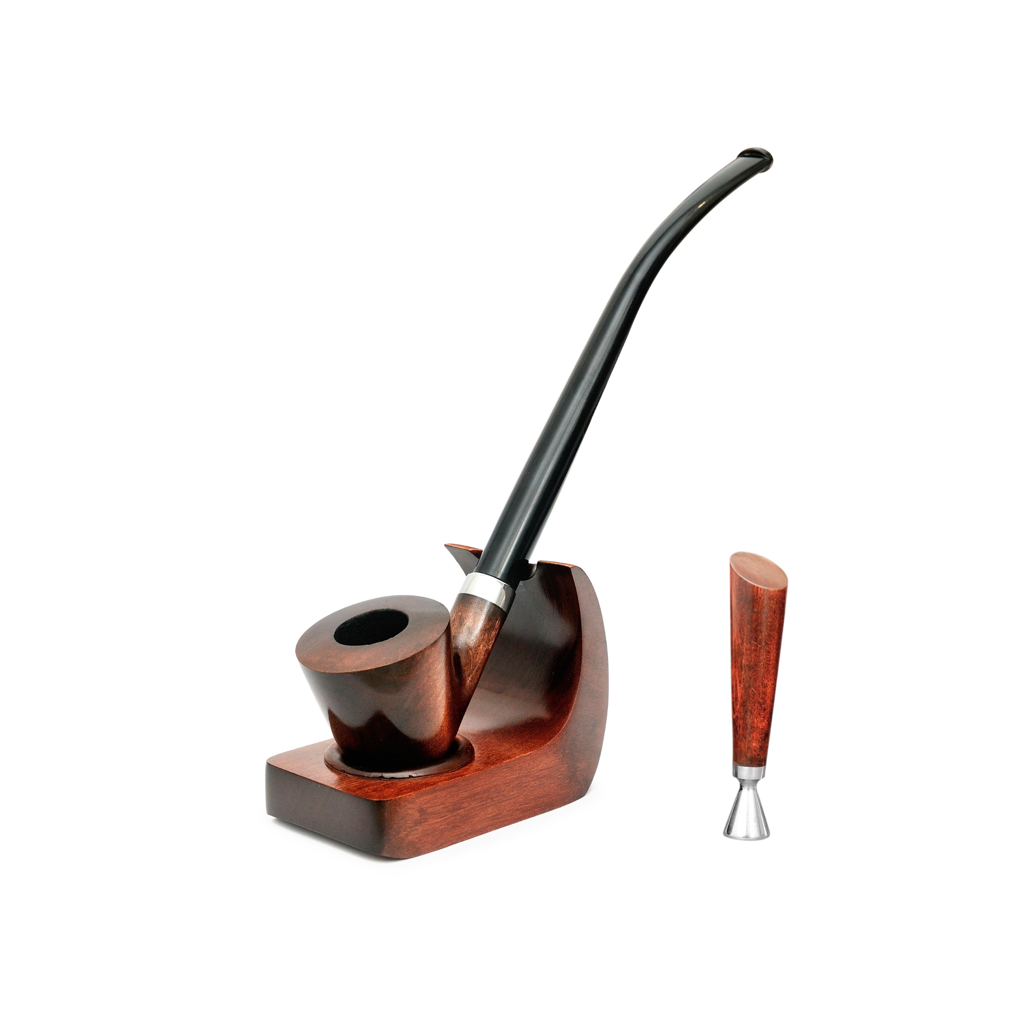 Трубка для куріння Churchwarden KAF2 з підставкою/тампером 250 мм Груша