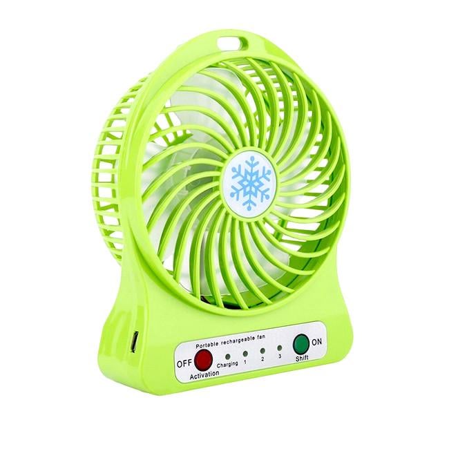 Вентилятор Mini Fan XSFS-01 настільний з акумулятором Салатовий (iz12761)