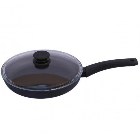 Сковорода Оптима Биол 260 мм со стеклянной крышкой (2604PC)