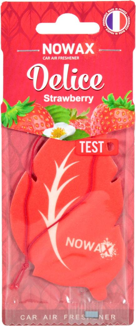 Ароматизатор для авто Nowax Delice Strawberry на зеркало (NX00086)