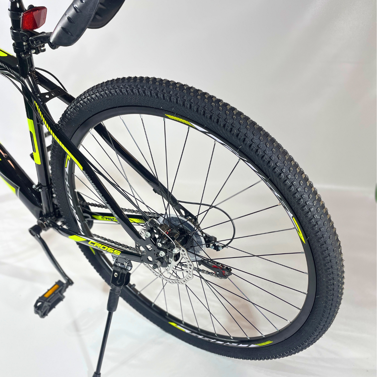 Велосипед гірський Cross Stinger 27,5" 18" від 170-185 см Чорний/Жовтий (3b7db341) - фото 6
