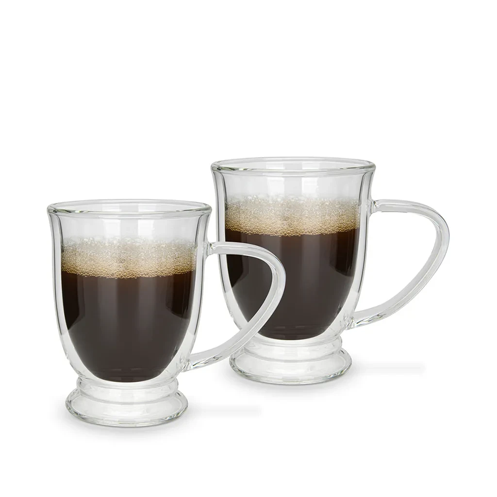 Набір кухлів для напоїв Fissman 2 шт. 270 мл з подвійними стінками зі скла (16497) Набір кухлів для напоїв Fissman 2 шт. 270 мл з подвійними стінками зі скла (16497)