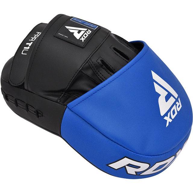 Лапы боксерские RDX T1 Curved Blue/Black - фото 3