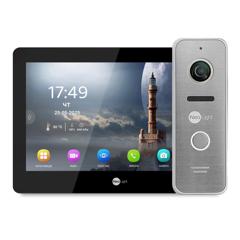 Комплект видеодомофона Neolight MEZZO Hybrid HD KIT B/SilverP