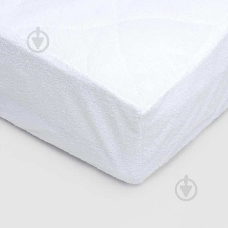 Наматрасник IGLEN непромокаемый с силиконизированным волокном 200х200 см Белый (200200BC)