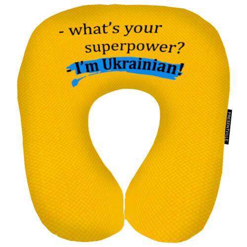 Подушка дорожная I'm Ukrainian 32x30 см (DOP_22U001)
