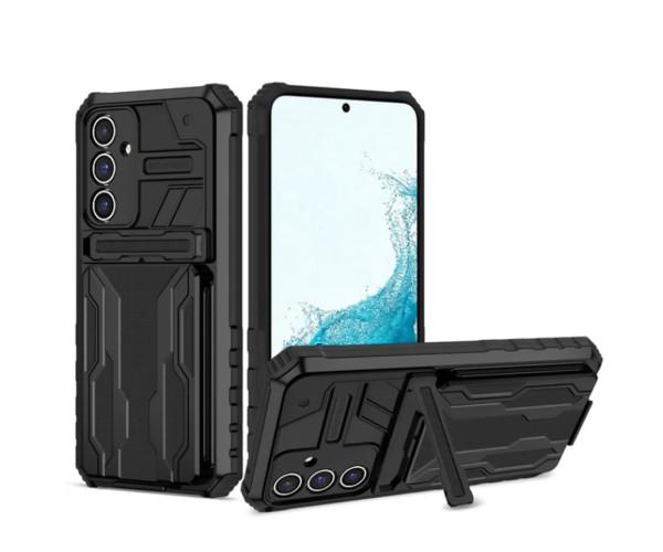 Чехол - накладка Armor Case with Card Slot для Samsung Galaxy S23 FE Чёрный Чехол - накладка Armor Case with Card Slot для Samsung Galaxy S23 FE Чёрный