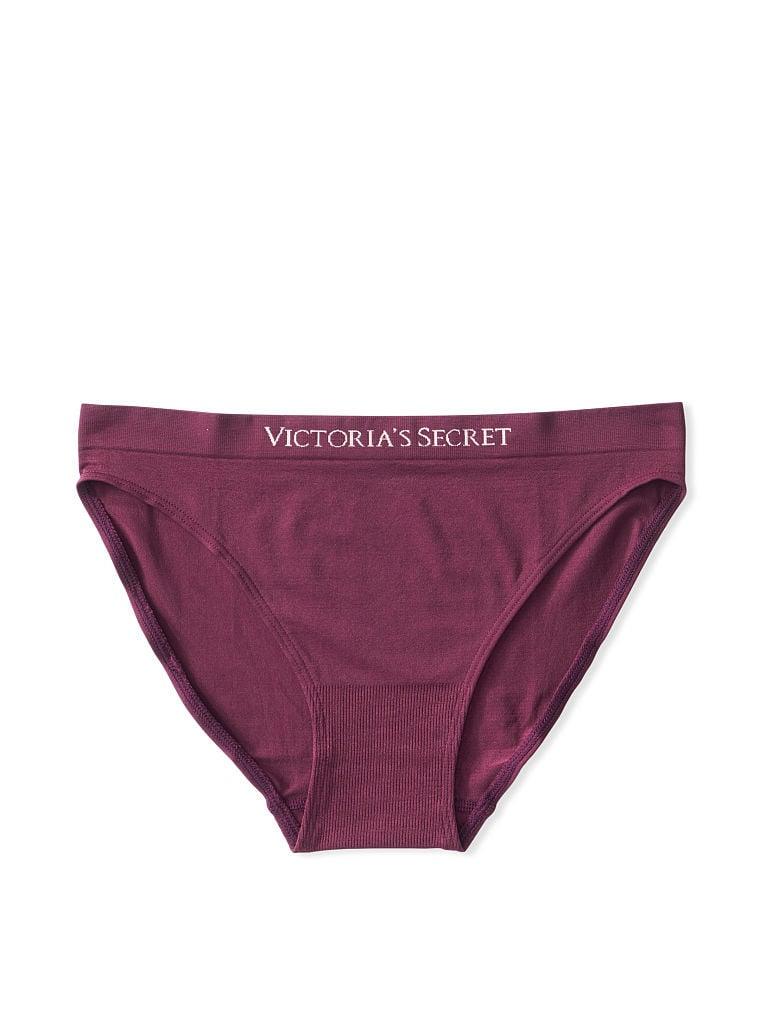 Трусики жіночі Victoria's Secret безшовні L Бордовий (2082962695)