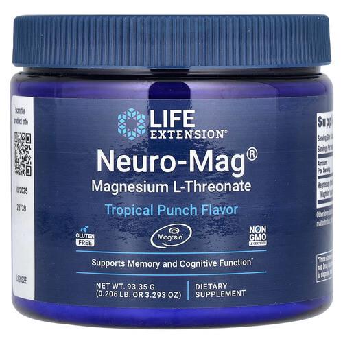 Магний Life Extension Neuro-Mag Magnesium L-Threonate Tropical Punch 93,35 г (LEX-20329)