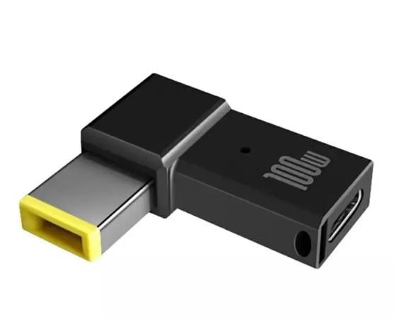 Адаптер питания для зарядки ноутбука от повербанка Square Lenovo PD USB Type-C 100W DC 11,0х4,5