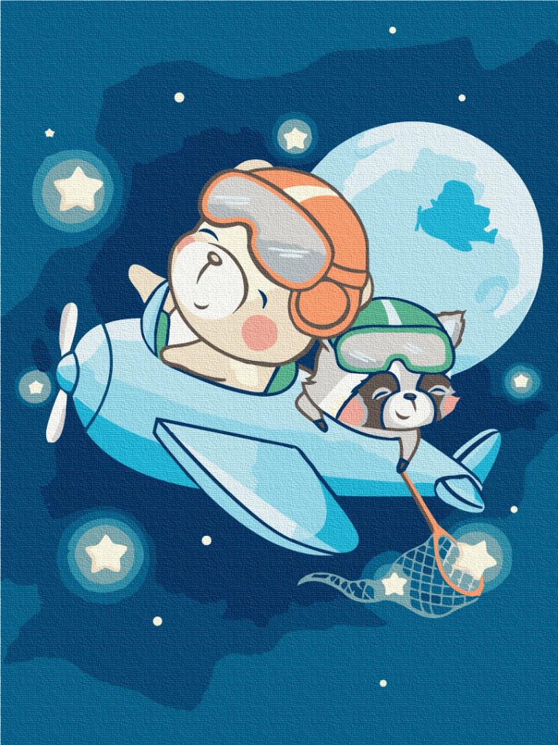 Картина по номерам Brushme Звездный полет 30x40 см (KBS0098)