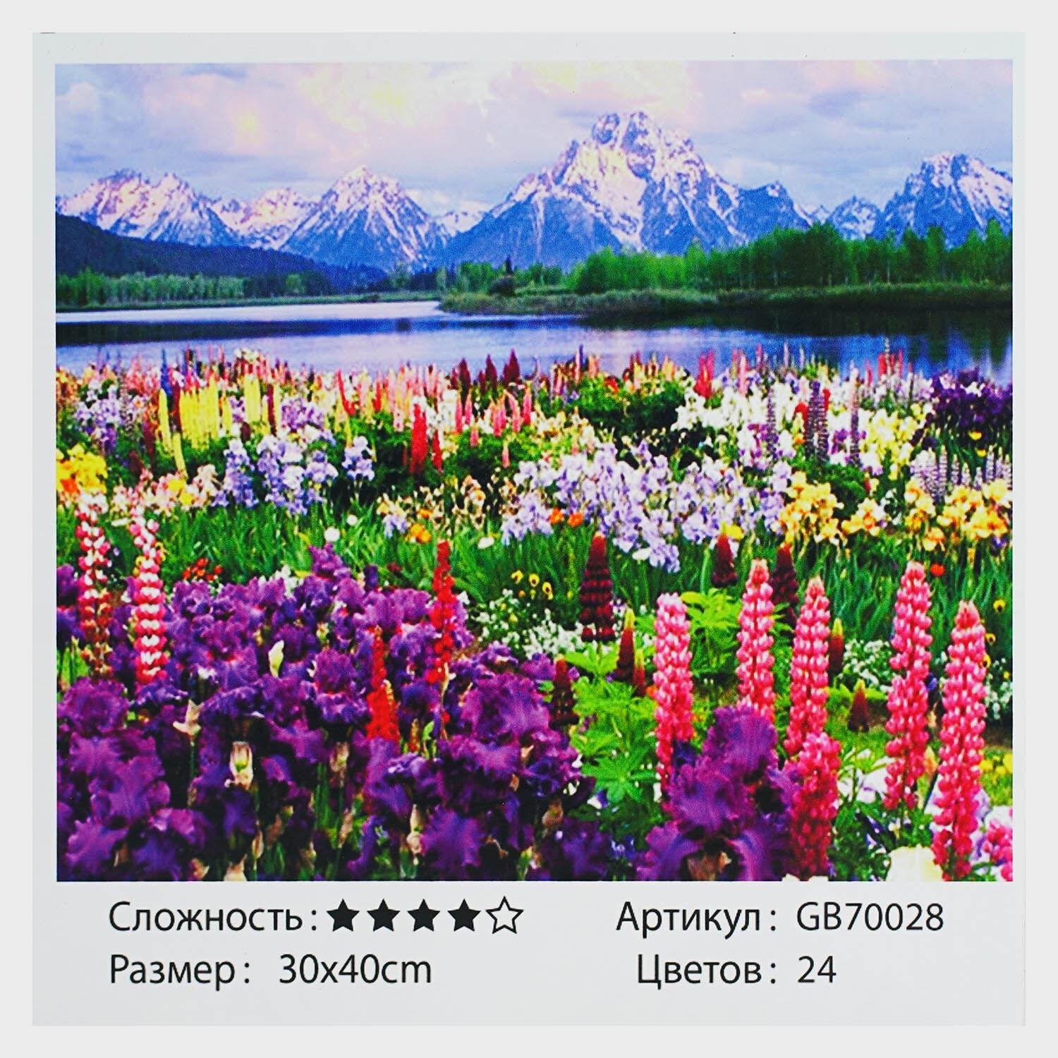 Алмазна мозаїка TK Group Гірське озеро 30х40 см (GB 70028)