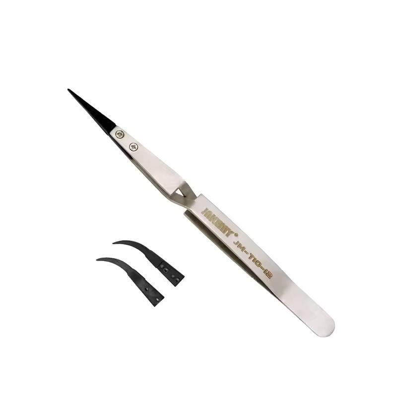 Антистатичний пінцет 2в1 JAKEMY JM-T10-12 (ART-14801)