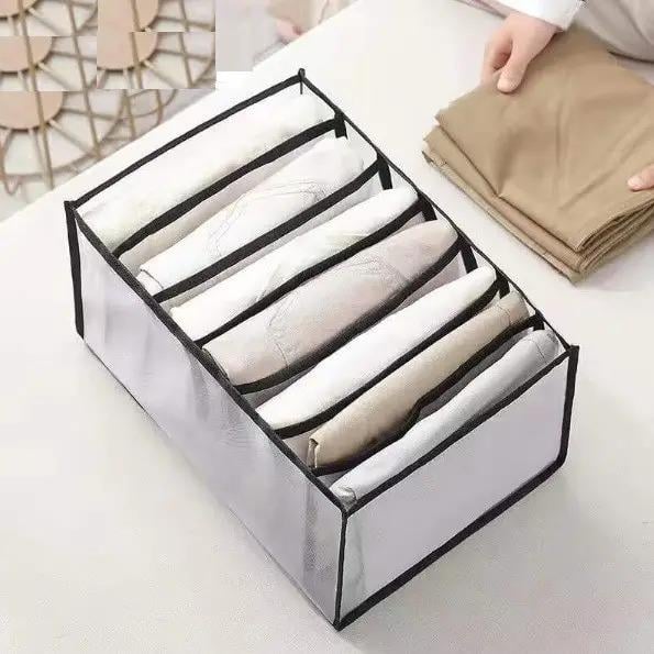 Органайзер для нижнего белья сетчатый 7 ячеек 36х24,5х19,5 см Белый/Черный (ОДШ-308-32) - фото 1 Органайзер для нижнего белья сетчатый 7 ячеек 36х24,5х19,5 см Белый/Черный (ОДШ-308-32) - фото 1