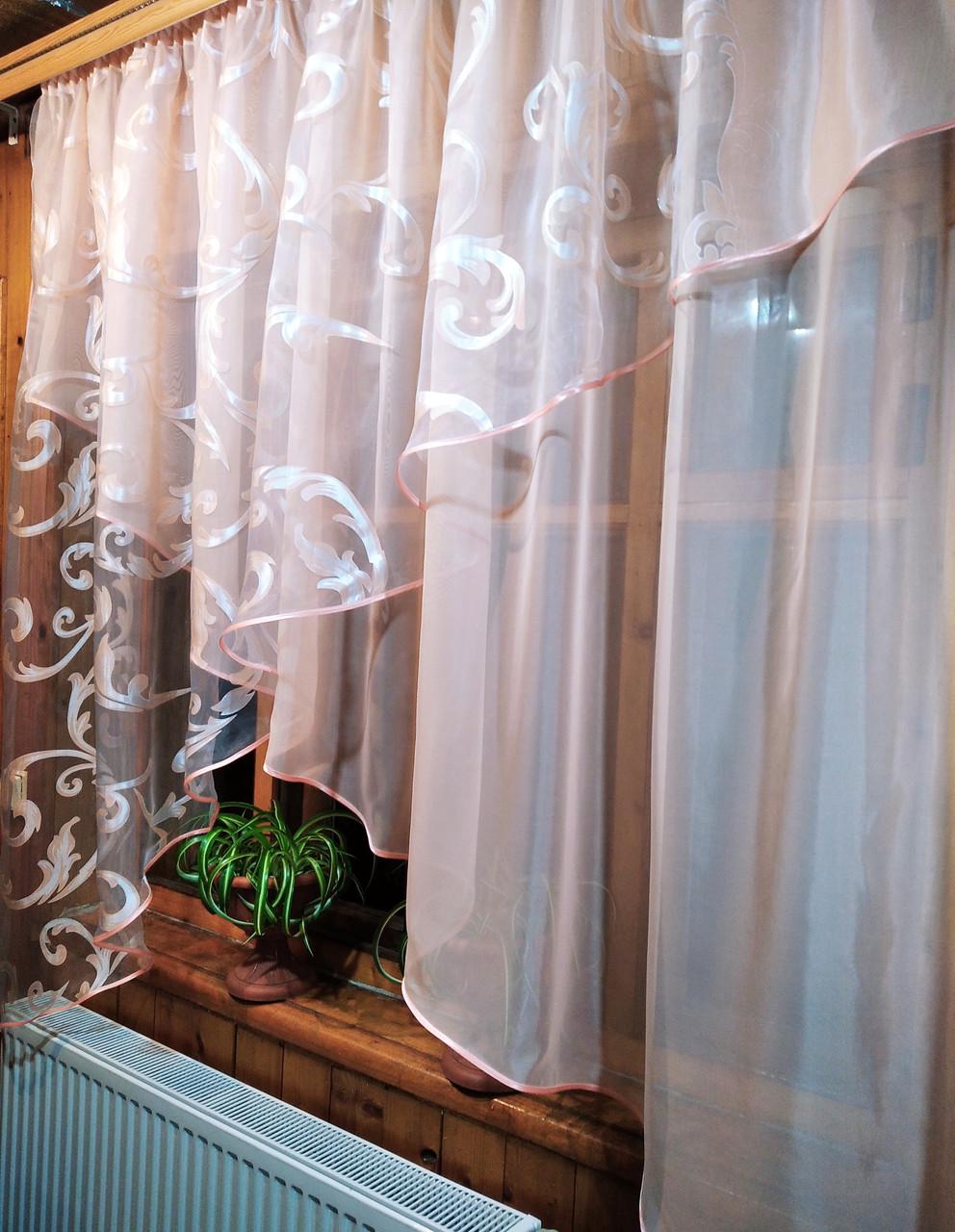 Шторы арка Стелла вензель Персиковый (1021669833) - фото 3 Шторы арка Стелла вензель Персиковый (1021669833) - фото 3