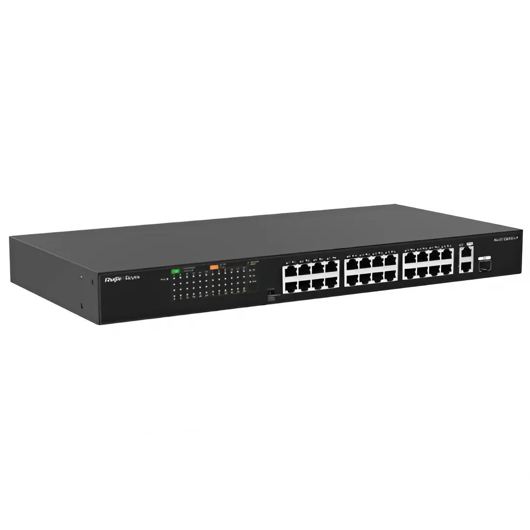 Коммутатор Ethernet Ruijie RG-ES126FGS-P 26 PoE портов 8.8 Гбит/с Черный (30067334) - фото 2 Коммутатор Ethernet Ruijie RG-ES126FGS-P 26 PoE портов 8.8 Гбит/с Черный (30067334) - фото 2