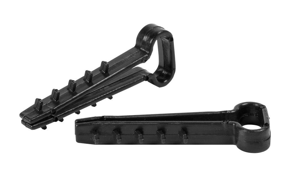 Дюбель-хомут E.NEXT e.metiz.dowel.flat.fir.black.10 10x5 мм для плоского провода ПВХ 100 шт. Черный (m0080035) - фото 3