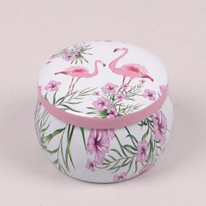 Коробочка металлическая Flora Фламинго для хранения мелочей (25260)