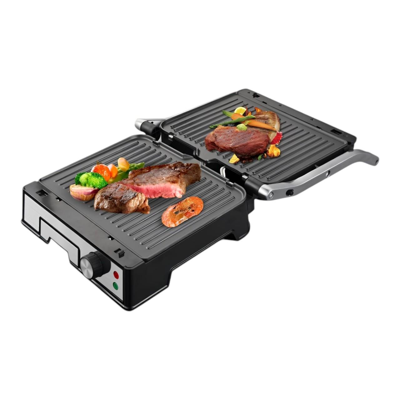 Гриль електричний притискний BITEK BT-2687 для приготування сендвічів та стейків з ребристою поверхнею (є243) - фото 2 Гриль електричний притискний BITEK BT-2687 для приготування сендвічів та стейків з ребристою поверхнею (є243) - фото 2