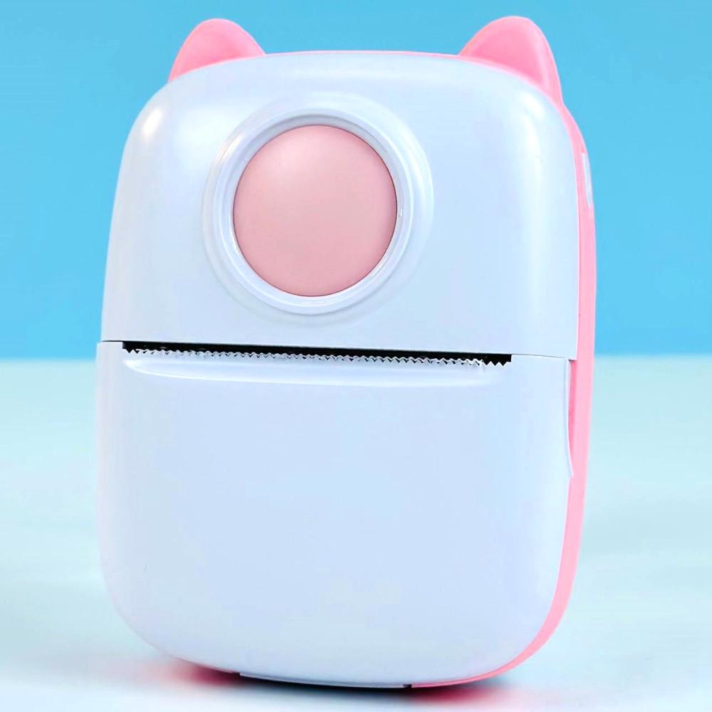 Термопринтер портативный Mini Printer X2 Bluetooth Розовый (202/1) - фото 2