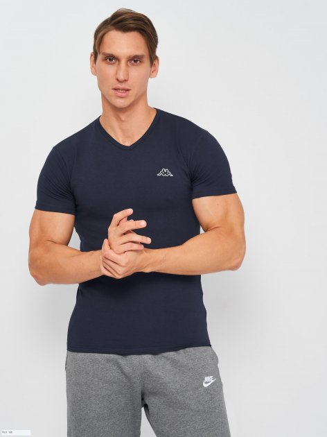 Футболка KAPPA KONTROLL T-shirt Mezza Manica Scollo V Муж XL Темно-синий (K1311 BluNavy XL)