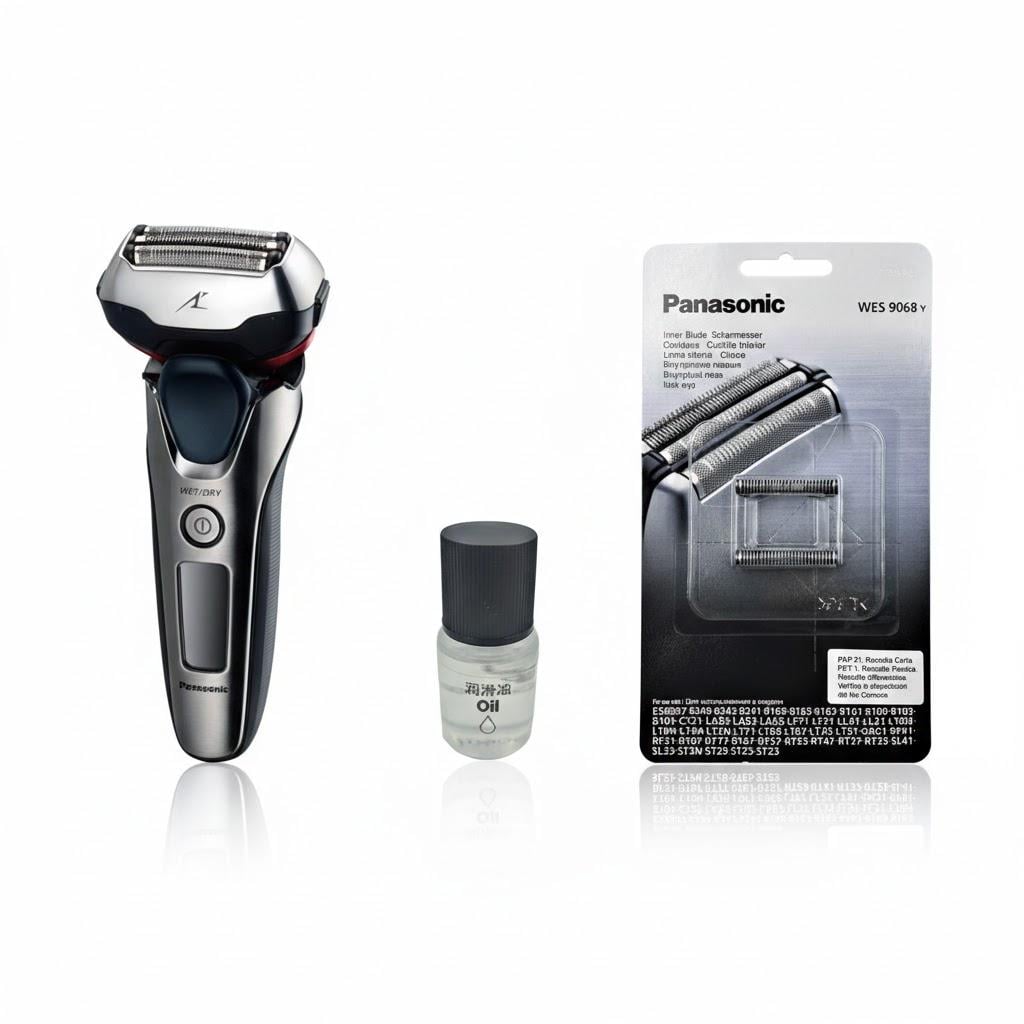 Электробритва Panasonic ES-LT4N-S820-AS1 с дополнительным комплектом из лезвия WES-9068Y-1361 и маслом WES-8196X-7911 (32467539)