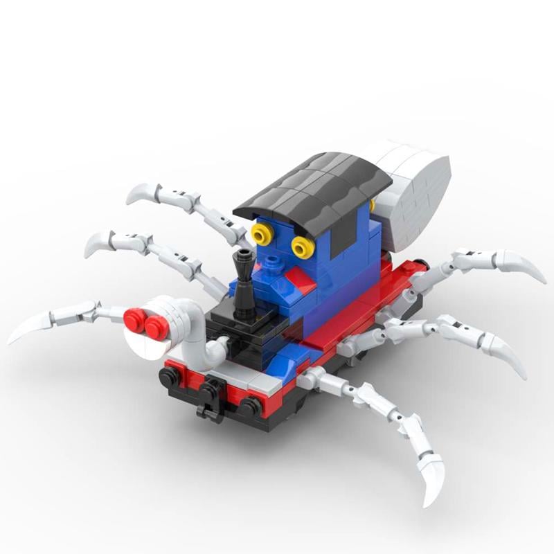 Конструктор детский Паук-паровозик Чарли Чух Чух 215 дет. Синий (арт EPC11863M)